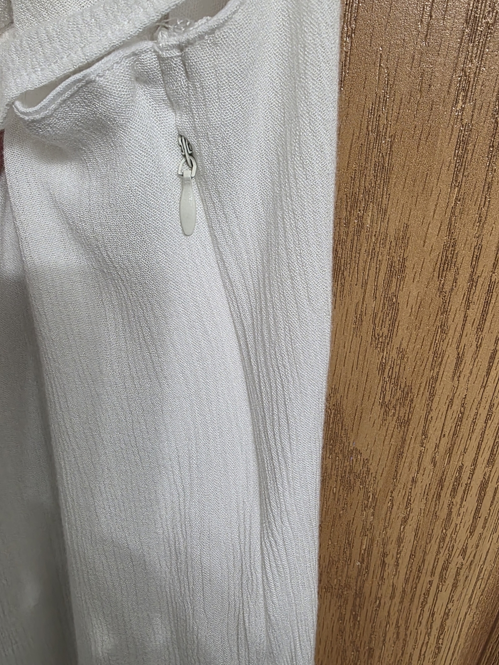 Ruby Rox Ivory Ruffle-Front Mini Dress - Picture 5 of 7